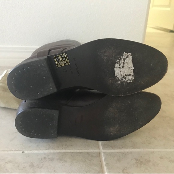 Authentic Burberry leather biker boots 37 6.5 - Picture 6 of 10